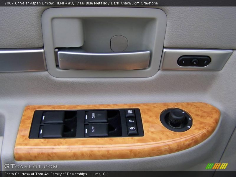 Steel Blue Metallic / Dark Khaki/Light Graystone 2007 Chrysler Aspen Limited HEMI 4WD