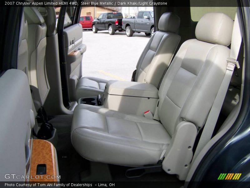 Steel Blue Metallic / Dark Khaki/Light Graystone 2007 Chrysler Aspen Limited HEMI 4WD
