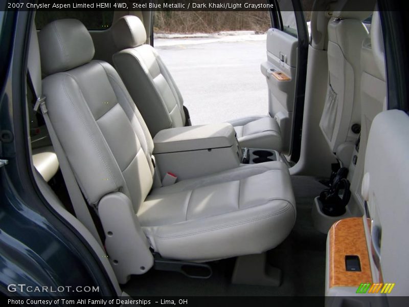 Steel Blue Metallic / Dark Khaki/Light Graystone 2007 Chrysler Aspen Limited HEMI 4WD