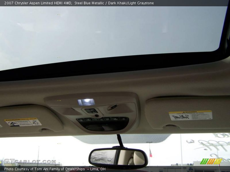 Steel Blue Metallic / Dark Khaki/Light Graystone 2007 Chrysler Aspen Limited HEMI 4WD