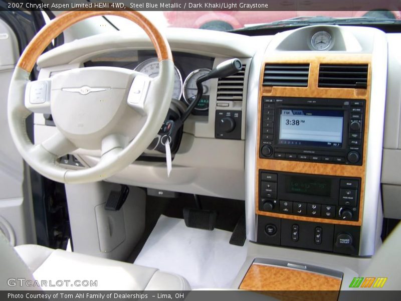 Steel Blue Metallic / Dark Khaki/Light Graystone 2007 Chrysler Aspen Limited HEMI 4WD