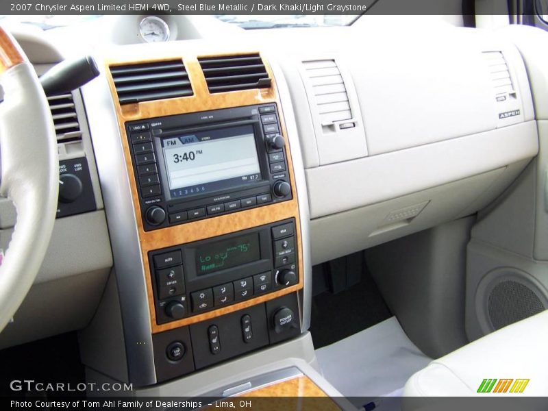 Steel Blue Metallic / Dark Khaki/Light Graystone 2007 Chrysler Aspen Limited HEMI 4WD