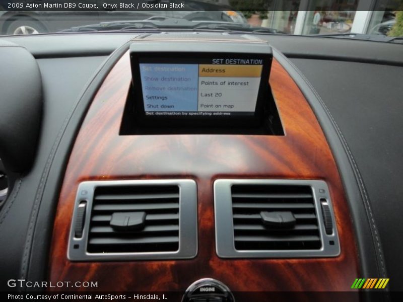 Navigation of 2009 DB9 Coupe