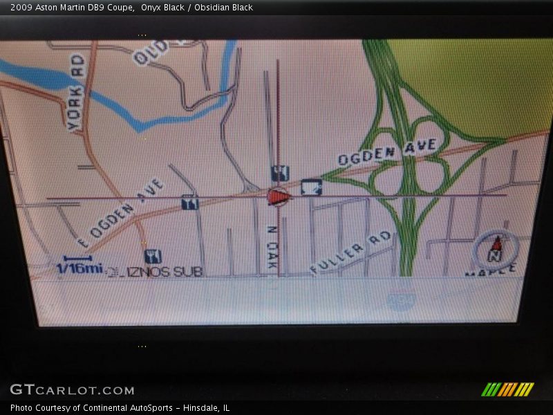 Navigation of 2009 DB9 Coupe