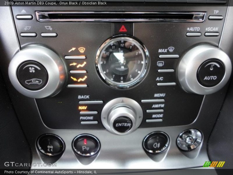 Controls of 2009 DB9 Coupe