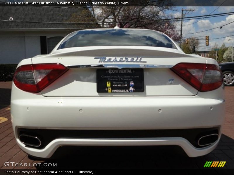 Bianco Eldorado (White) / Nero 2011 Maserati GranTurismo S Automatic