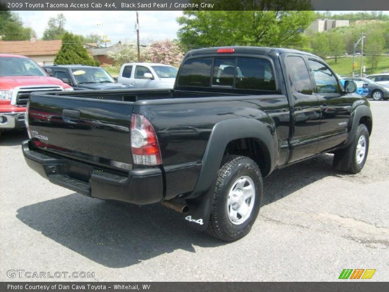 Black Sand Pearl / Graphite Gray 2009 Toyota Tacoma Access Cab 4x4