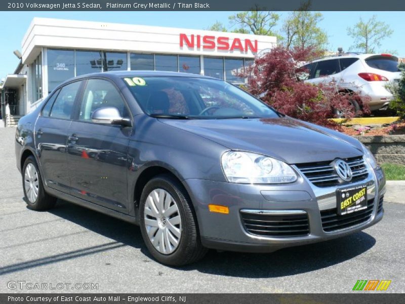 Platinum Grey Metallic / Titan Black 2010 Volkswagen Jetta S Sedan
