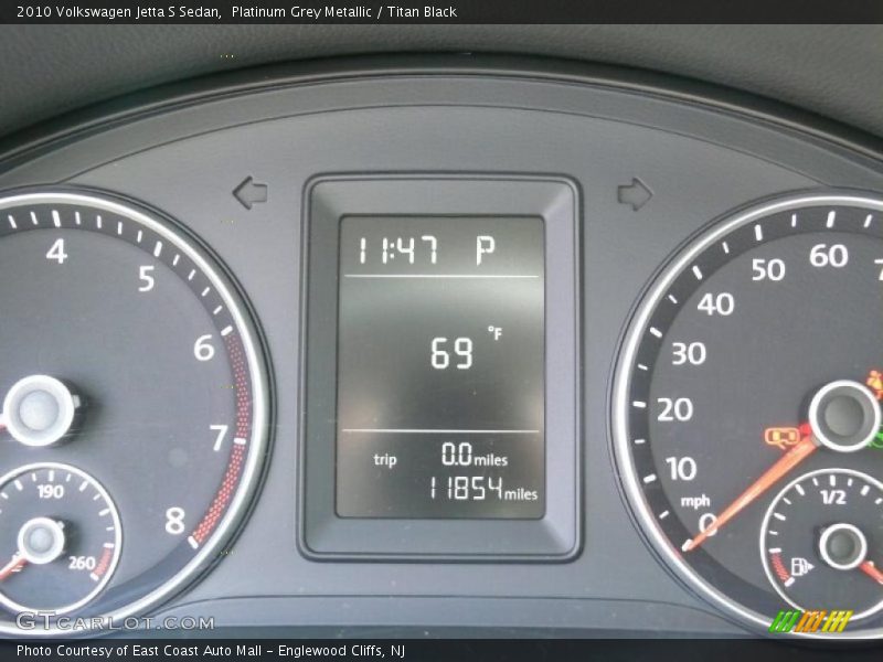Platinum Grey Metallic / Titan Black 2010 Volkswagen Jetta S Sedan