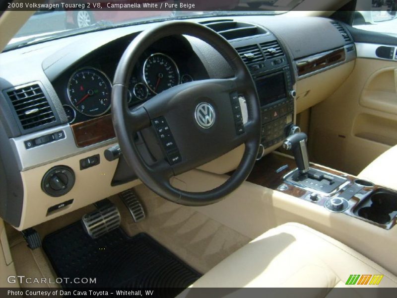 Campanella White / Pure Beige 2008 Volkswagen Touareg 2 V8