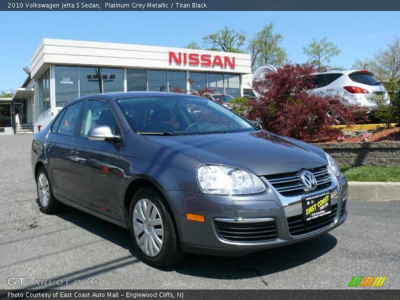 Platinum Grey Metallic / Titan Black 2010 Volkswagen Jetta S Sedan
