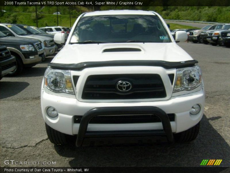 Super White / Graphite Gray 2008 Toyota Tacoma V6 TRD Sport Access Cab 4x4