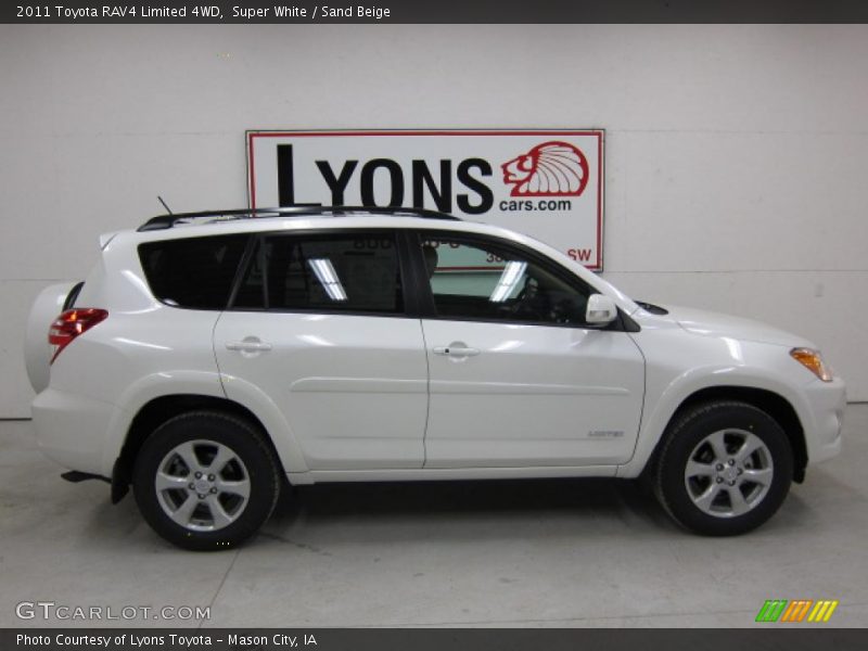 Super White / Sand Beige 2011 Toyota RAV4 Limited 4WD