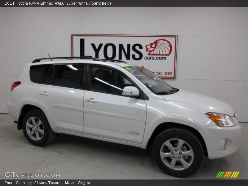 Super White / Sand Beige 2011 Toyota RAV4 Limited 4WD