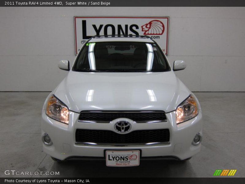 Super White / Sand Beige 2011 Toyota RAV4 Limited 4WD