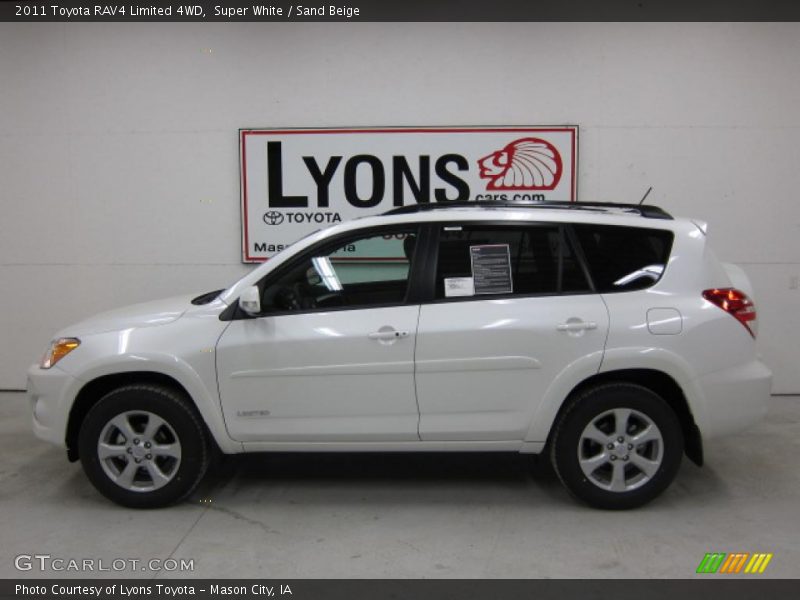 Super White / Sand Beige 2011 Toyota RAV4 Limited 4WD