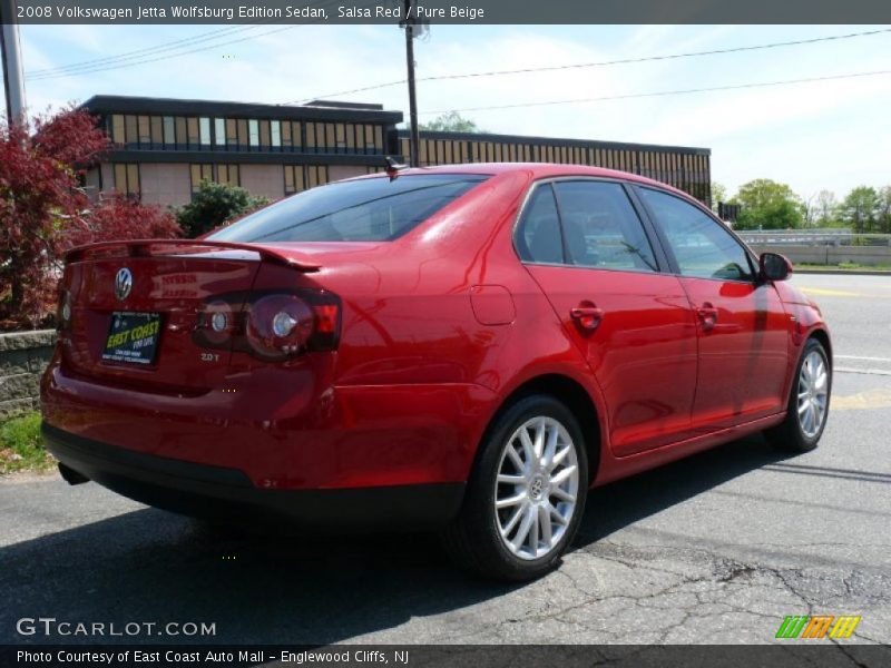 Salsa Red / Pure Beige 2008 Volkswagen Jetta Wolfsburg Edition Sedan