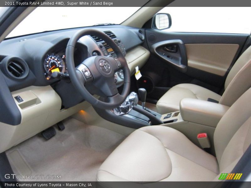 Super White / Sand Beige 2011 Toyota RAV4 Limited 4WD