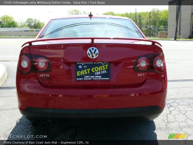Salsa Red / Pure Beige 2008 Volkswagen Jetta Wolfsburg Edition Sedan