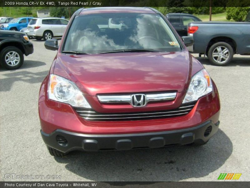 Tango Red Pearl / Gray 2009 Honda CR-V EX 4WD