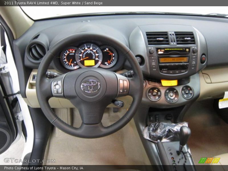 Super White / Sand Beige 2011 Toyota RAV4 Limited 4WD