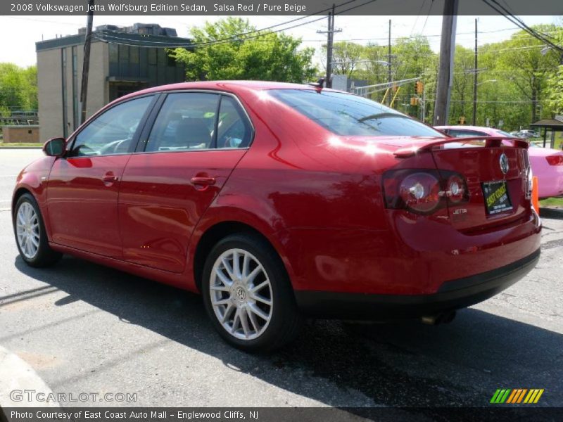 Salsa Red / Pure Beige 2008 Volkswagen Jetta Wolfsburg Edition Sedan