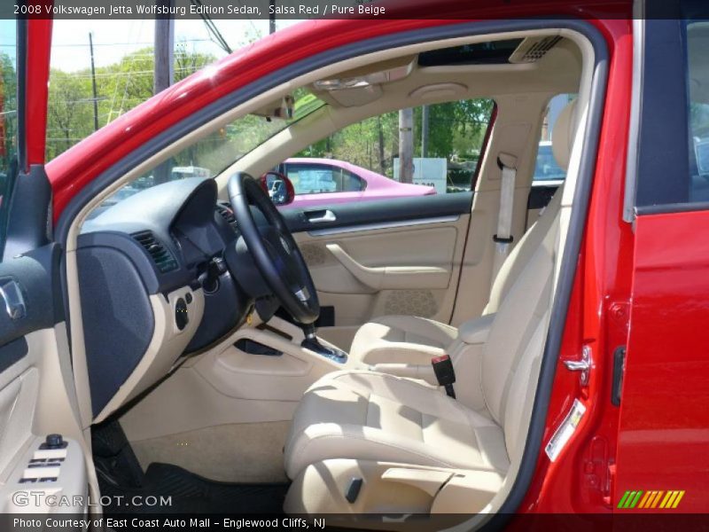 Salsa Red / Pure Beige 2008 Volkswagen Jetta Wolfsburg Edition Sedan