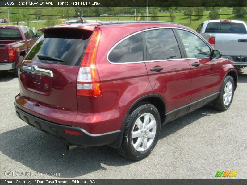 Tango Red Pearl / Gray 2009 Honda CR-V EX 4WD