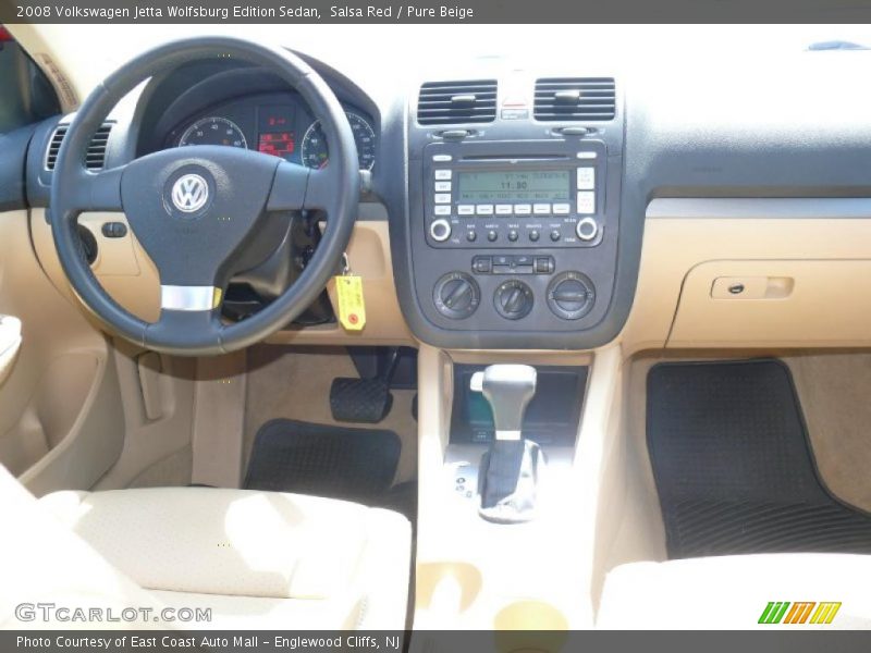 Salsa Red / Pure Beige 2008 Volkswagen Jetta Wolfsburg Edition Sedan