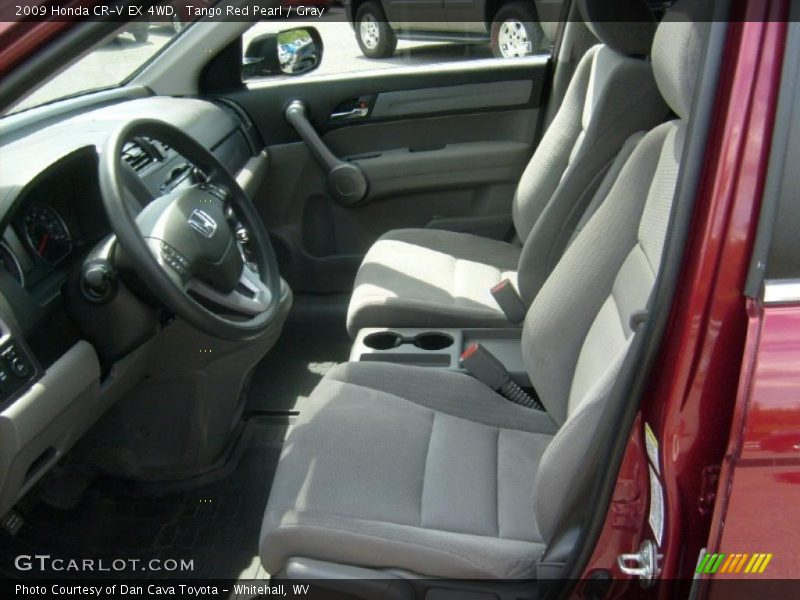 Tango Red Pearl / Gray 2009 Honda CR-V EX 4WD