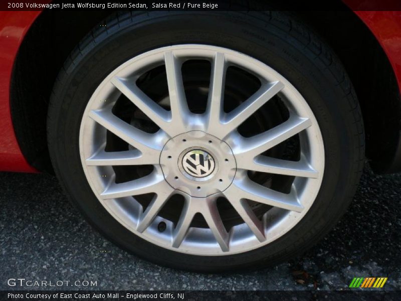Salsa Red / Pure Beige 2008 Volkswagen Jetta Wolfsburg Edition Sedan