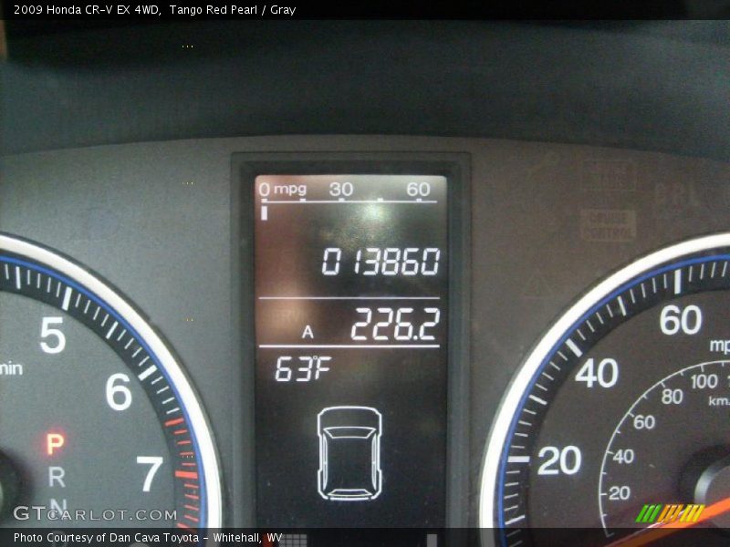 Tango Red Pearl / Gray 2009 Honda CR-V EX 4WD