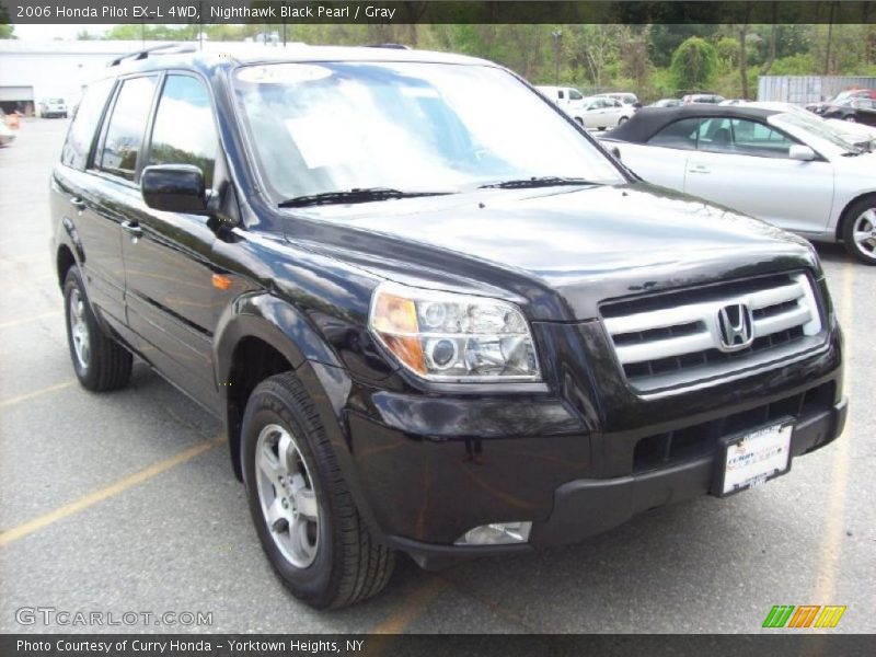 Nighthawk Black Pearl / Gray 2006 Honda Pilot EX-L 4WD