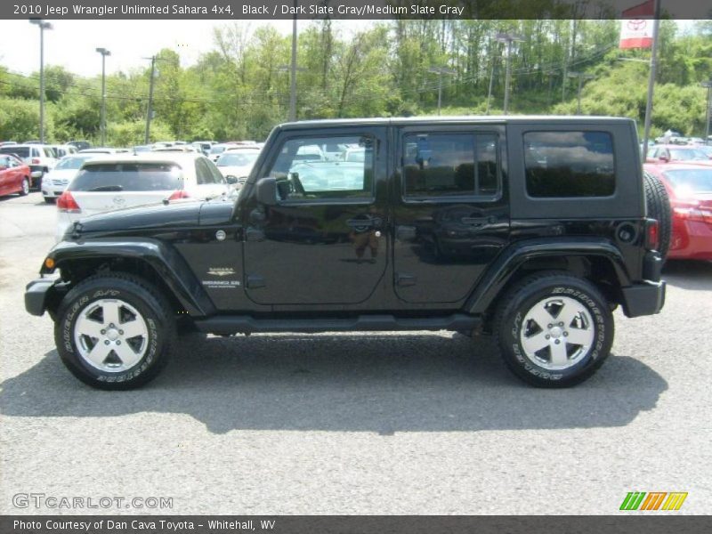 Black / Dark Slate Gray/Medium Slate Gray 2010 Jeep Wrangler Unlimited Sahara 4x4