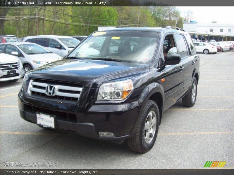 Nighthawk Black Pearl / Gray 2006 Honda Pilot EX-L 4WD