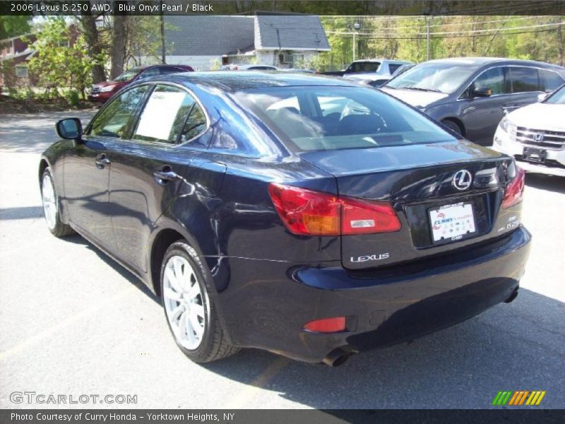 Blue Onyx Pearl / Black 2006 Lexus IS 250 AWD