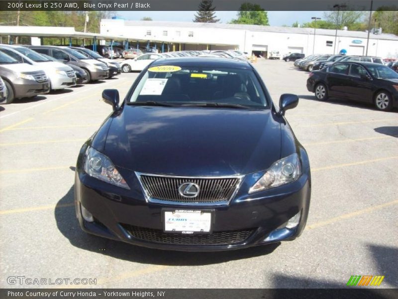 Blue Onyx Pearl / Black 2006 Lexus IS 250 AWD