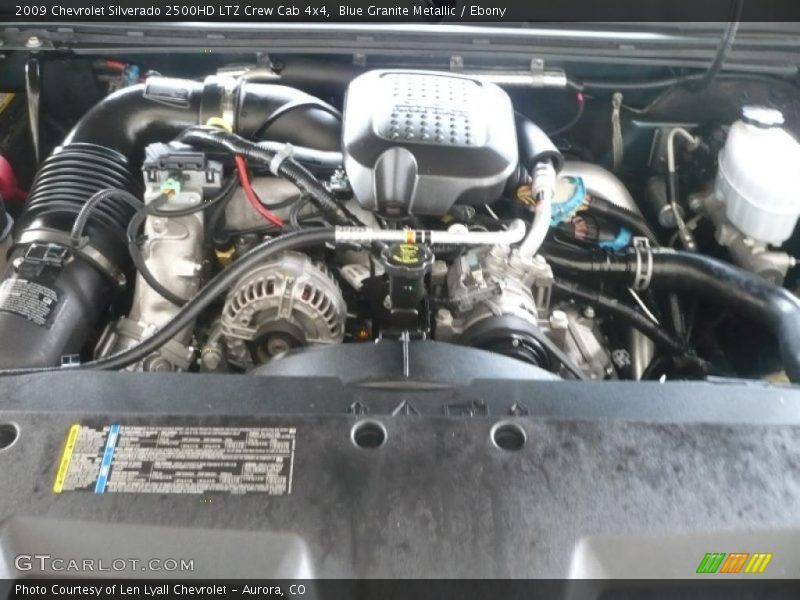 Blue Granite Metallic / Ebony 2009 Chevrolet Silverado 2500HD LTZ Crew Cab 4x4