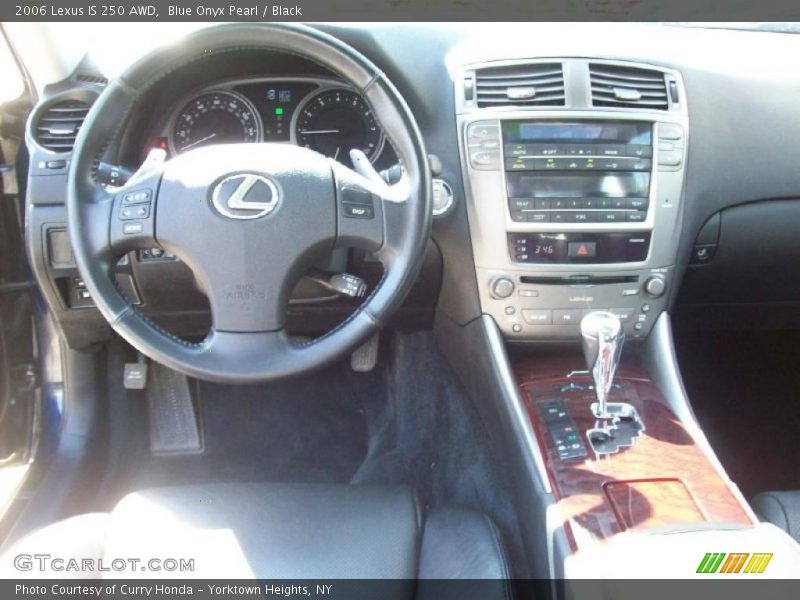 Blue Onyx Pearl / Black 2006 Lexus IS 250 AWD