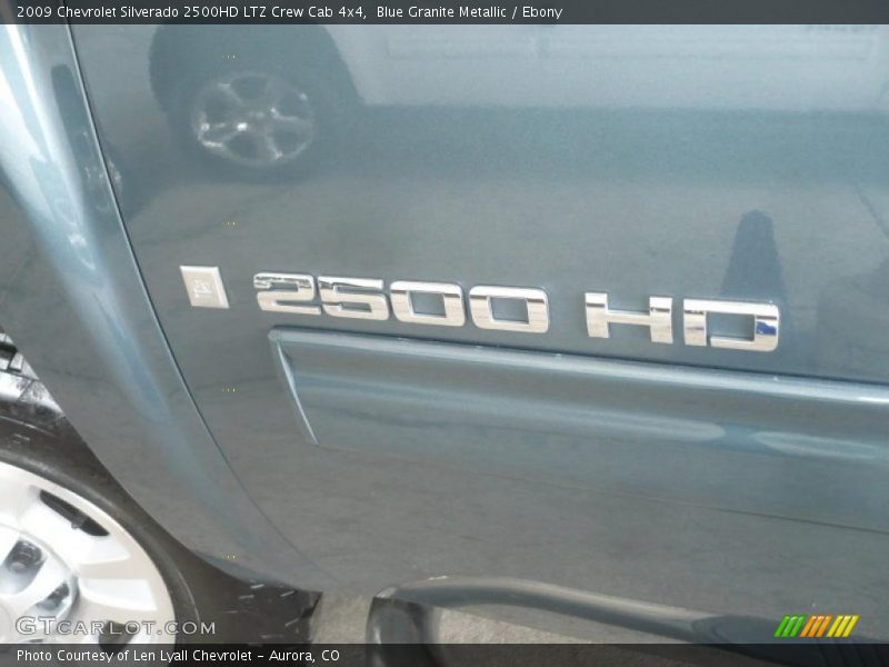 Blue Granite Metallic / Ebony 2009 Chevrolet Silverado 2500HD LTZ Crew Cab 4x4