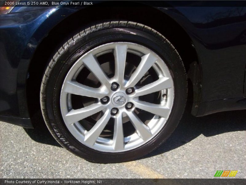 Blue Onyx Pearl / Black 2006 Lexus IS 250 AWD