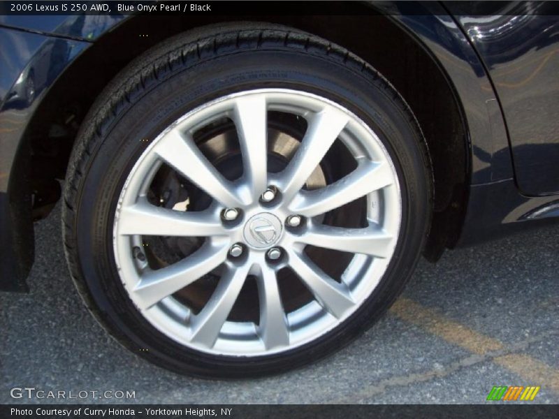Blue Onyx Pearl / Black 2006 Lexus IS 250 AWD