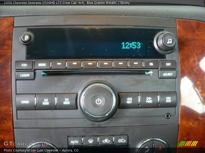 Blue Granite Metallic / Ebony 2009 Chevrolet Silverado 2500HD LTZ Crew Cab 4x4