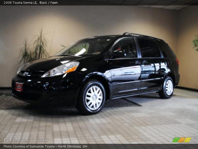 Black / Fawn 2008 Toyota Sienna LE