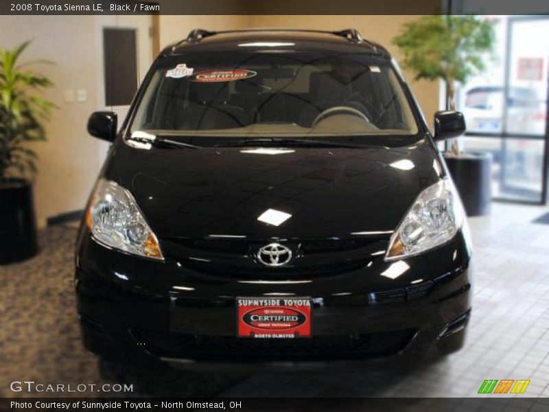 Black / Fawn 2008 Toyota Sienna LE