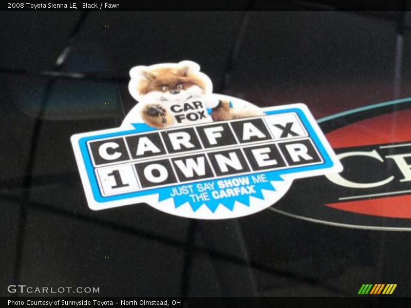 Black / Fawn 2008 Toyota Sienna LE