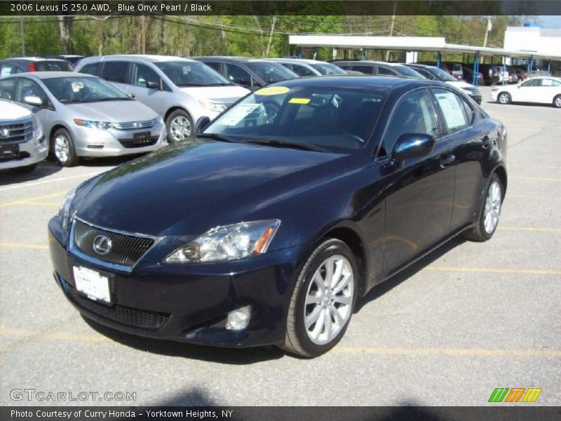 Blue Onyx Pearl / Black 2006 Lexus IS 250 AWD