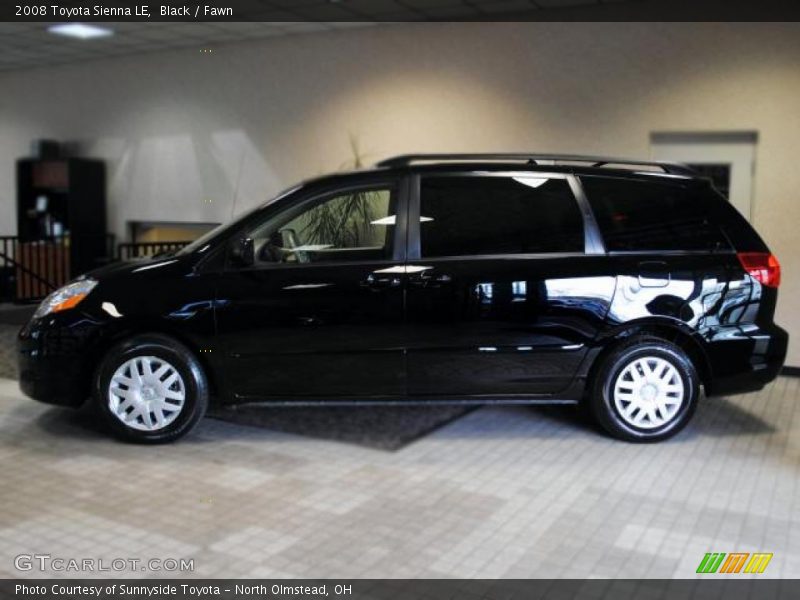 Black / Fawn 2008 Toyota Sienna LE