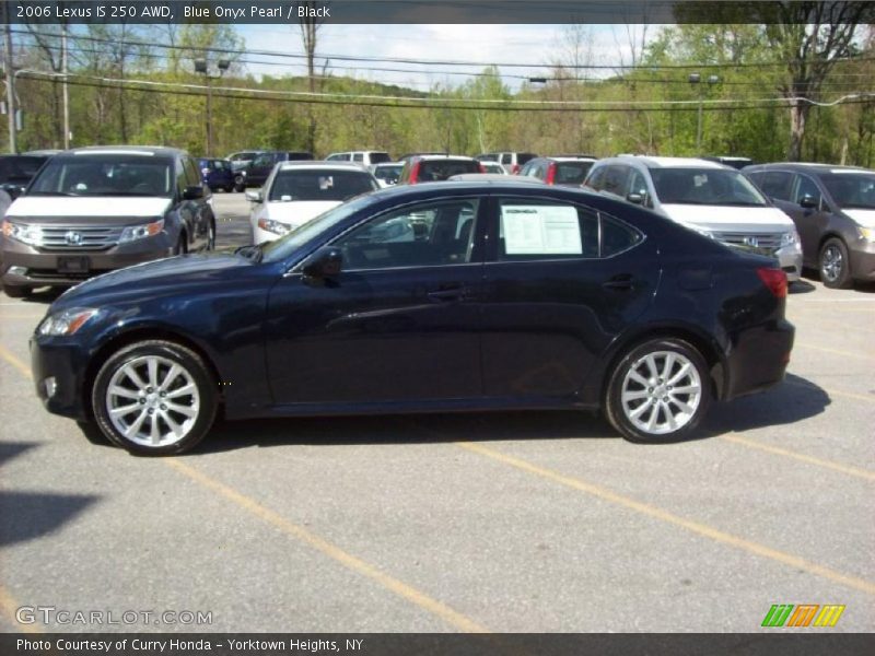 Blue Onyx Pearl / Black 2006 Lexus IS 250 AWD