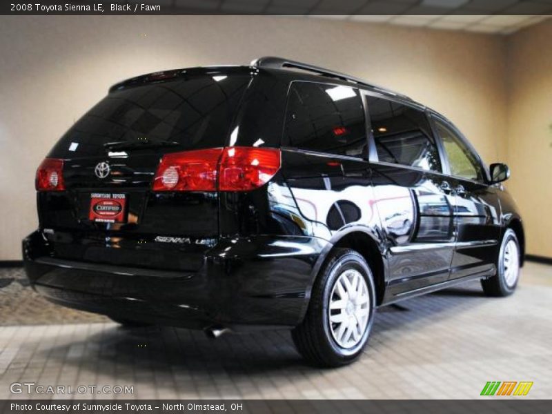 Black / Fawn 2008 Toyota Sienna LE